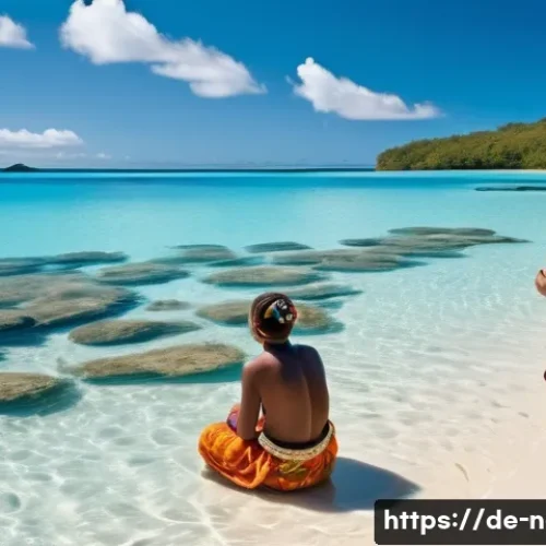 누벨칼레도니 독립 찬반 논란 - **Prompt:** A vibrant, sun-drenched scene showcasing the rich cultural heritage and natural beauty o...